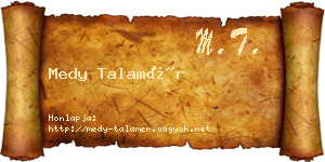 Medy Talamér névjegykártya